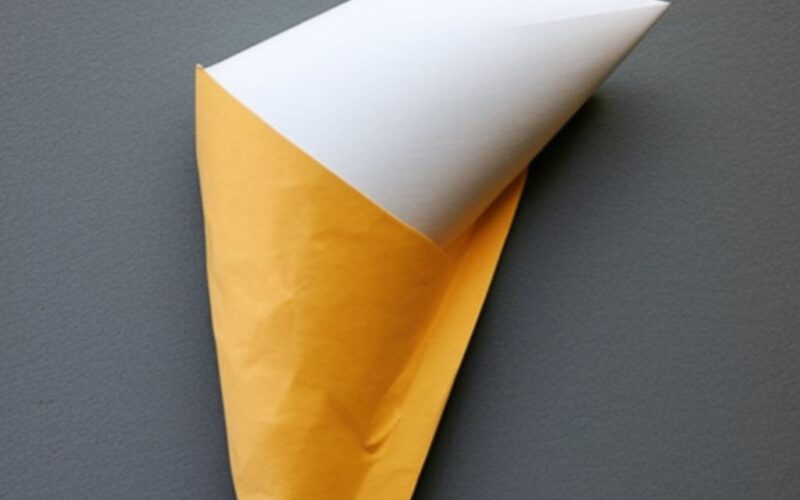 Jak zrobić stożek z papierowego szablonu